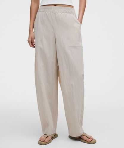 “ Pantalon barrel taille mi-haute en nylon froissÃ©s â€“ Taille 2XS - lululemon - Modalova