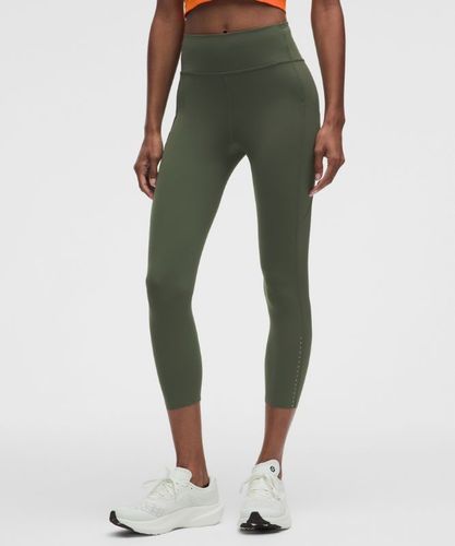 “ Pantacourt Fast and Free taille haute Ã  6 pochess â€“ 58 cm â€“ Vert â€“ Taille 4 - lululemon - Modalova