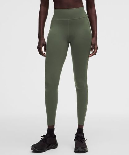 “ Legging Fast and Free taille haute Ã  6 pochess â€“ 71 cm â€“ Vert â€“ Taille 12 - lululemon - Modalova