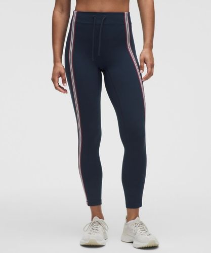 “ Legging Groove taille haute Finitions rayÃ©ess â€“ 64 cm â€“ Burgundy/Bleu - lululemon - Modalova