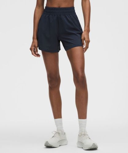 “ Short doublÃ© taille haute Track Thats â€“ 13 cm â€“ Bleu â€“ Taille 12 - lululemon - Modalova