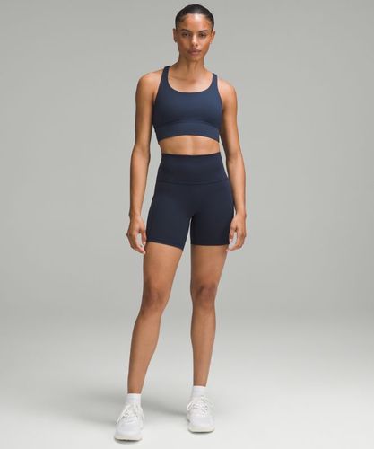 “ Short Wunder Train taille haute avec pochess â€“ 15 cm â€“ Bleu â€“ Taille 8 - lululemon - Modalova