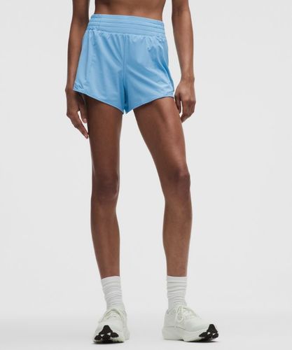 “ Short Hotty Hot doublÃ© taille hautes â€“ 10 cm â€“ Bleu â€“ Taille 14 - lululemon - Modalova