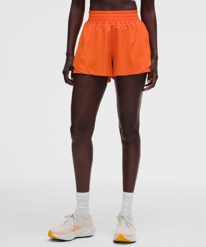 “ Short de running Shake It Out taille hautes â€“ 6 cm â€“ Orange â€“ Taille M - lululemon - Modalova