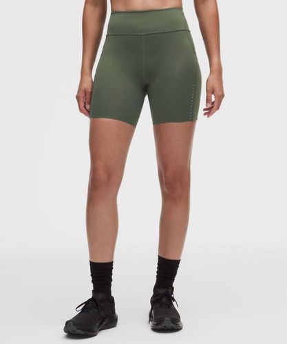 “ Short Fast and Free taille haute Ã  5 pochess â€“ 13 cm â€“ Vert â€“ Taille 6 - lululemon - Modalova