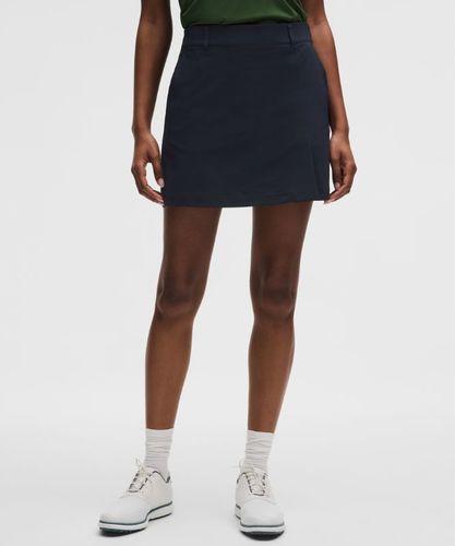 “ Jupe de golf plissÃ©e Ã  l'avant en sergÃ© extensible Logo brodÃ©s â€“ Bleu â€“ Taille 33 - lululemon - Modalova