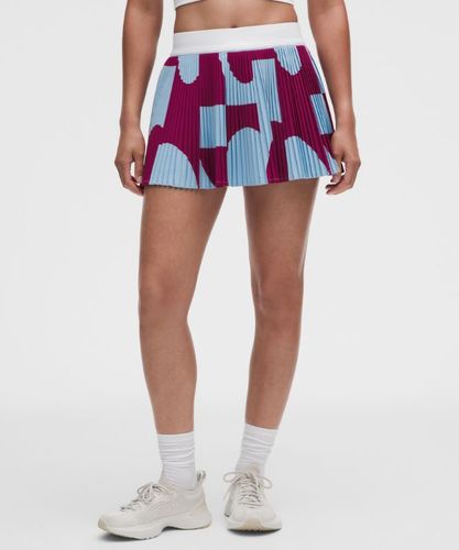 “ Jupe de tennis plissÃ©e RePleat taille haute DÃ©tails contrastÃ©ss â€“ Blue/Blanc â€“ Taille 14 - lululemon - Modalova