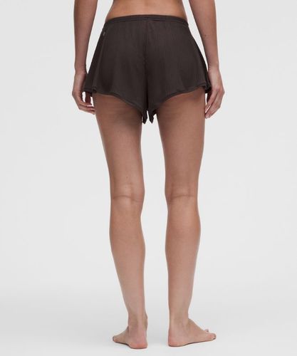 “ Shorty cÃ´telÃ© taille haute UnderEases â€“ Taille L - lululemon - Modalova