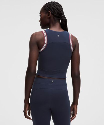 “ DÃ©bardeur Groove Ã  col montant Finitions rayÃ©ess â€“ Burgundy/Bleu â€“ Taille 12 - lululemon - Modalova