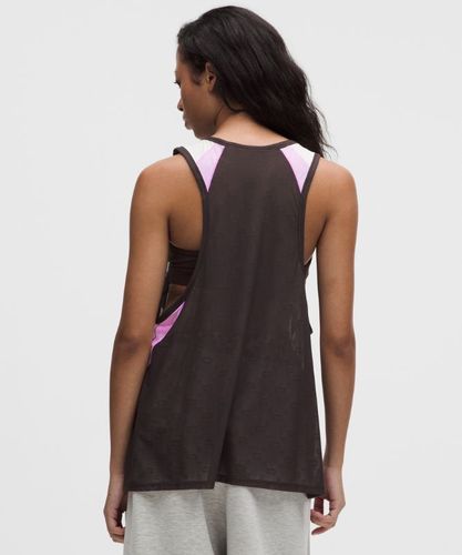 “ DÃ©bardeur GANNI x en mesh jacquards â€“ Rose â€“ Taille M - lululemon - Modalova