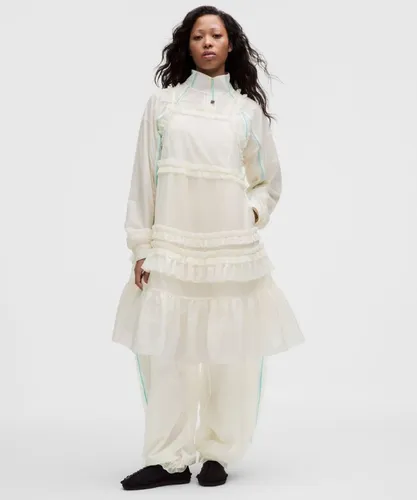 “ Robe GANNI x midi texturÃ©e Ã  volantss â€“ Taille S - lululemon - Modalova