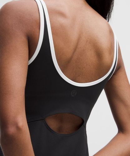 “ Robe de tennis Ã  dÃ©coupe et encolure dÃ©gagÃ©es â€“ Noir/Blanc â€“ Taille S - lululemon - Modalova