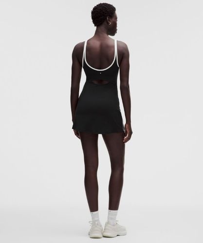 “ Robe de tennis Ã  dÃ©coupe et encolure dÃ©gagÃ©es â€“ Noir/Blanc â€“ Taille XS - lululemon - Modalova