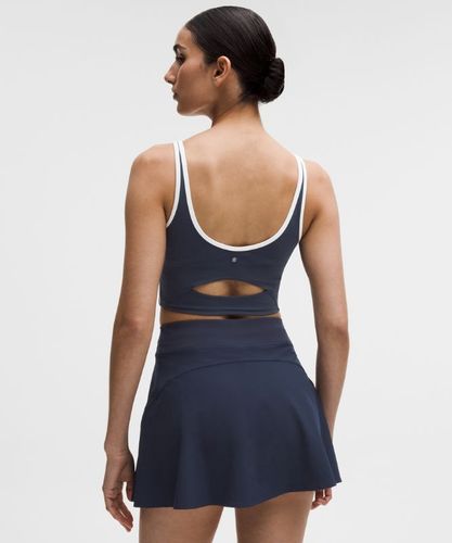“ DÃ©bardeur de tennis Ã  dÃ©coupe et encolure dÃ©gagÃ©e Maintien moyen, bonnets B/Cs â€“ Blue/Blanc â€“ Taille XL - lululemon - Modalova