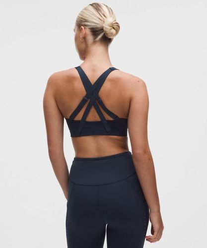 “ Soutien-gorge Energy zippÃ© Ã  l'avant Maintien maximal, bonnets B-Gs â€“ Bleu â€“ Taille 38DD - lululemon - Modalova