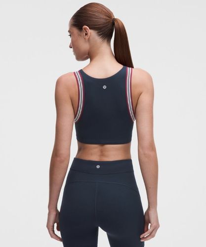 “ BrassiÃ¨re de yoga Groove maintien lÃ©ger, bonnets B/C Finitions rayÃ©ess â€“ Bleu â€“ Taille L - lululemon - Modalova