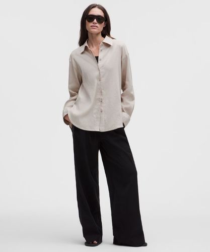 “ Chemise LuluLinen dÃ©contractÃ©e Ã  manches longuess â€“ Taille XL - lululemon - Modalova