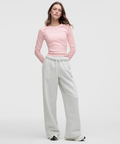 “ Petit haut cÃ´telÃ© Ã  manches longuess â€“ Rose â€“ Taille L - lululemon - Modalova