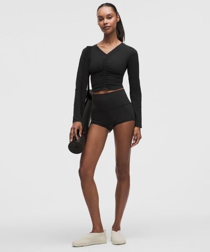 “ Haut manches longues col V froncÃ© au centre All It Takess â€“ Taille 4 - lululemon - Modalova