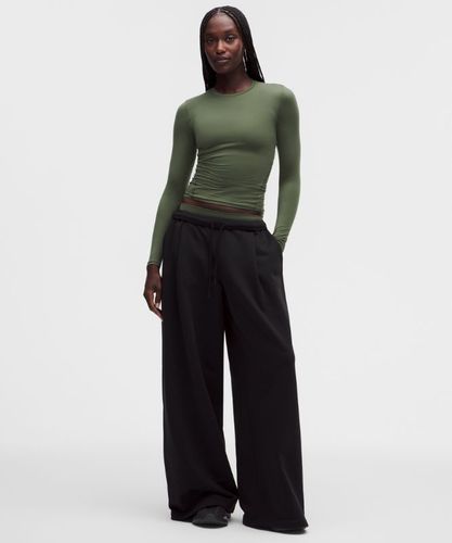 “ Haut manches longues Wundermost Ã  col rond en Ultra-Soft Nulus â€“ Vert â€“ Taille S - lululemon - Modalova