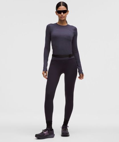 “ Haut Swiftly manches longuess â€“ mÃ©lange de laine â€“ Violet/Violet â€“ Taille 2 - lululemon - Modalova