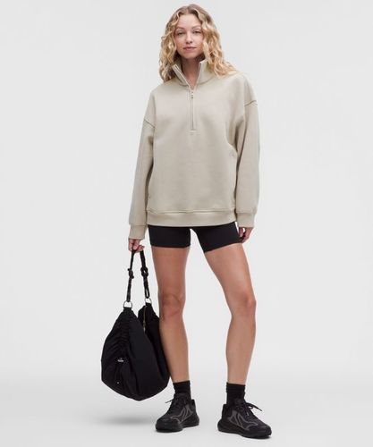 “ Sweat Steady State oversize demi-zippÃ© Ã  col montant en SuperLofts â€“ Gris â€“ Taille 2XS - lululemon - Modalova