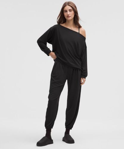 “ Haut BeCalm oversize Ã  manches longues et col bateaus â€“ Taille XS - lululemon - Modalova