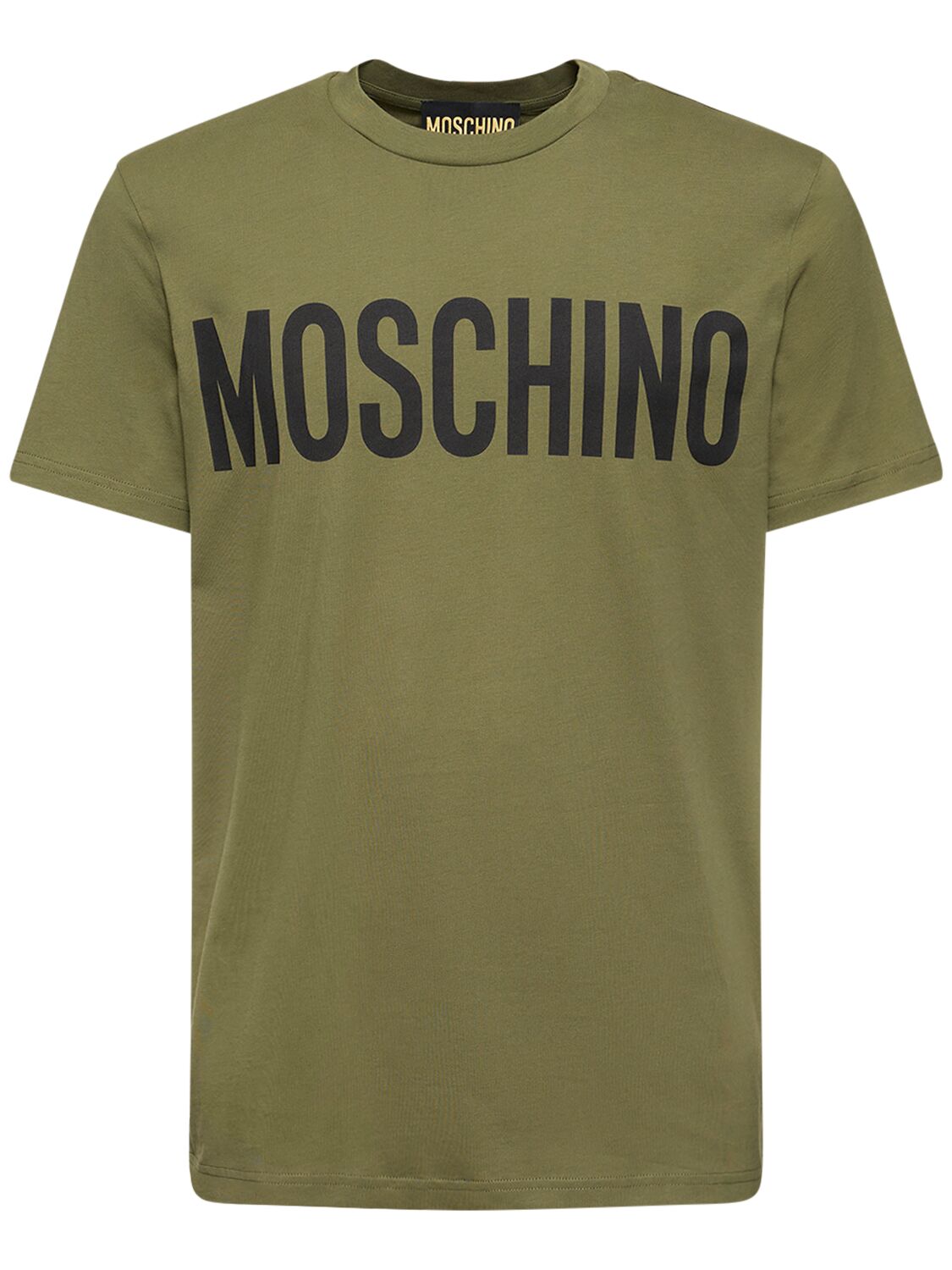 T-shirt En Jersey De Coton À Imprimé Logo - MOSCHINO - Modalova