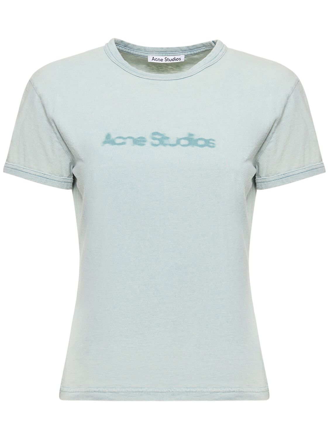 T-shirt En Jersey De Coton À Logo - ACNE STUDIOS - Modalova