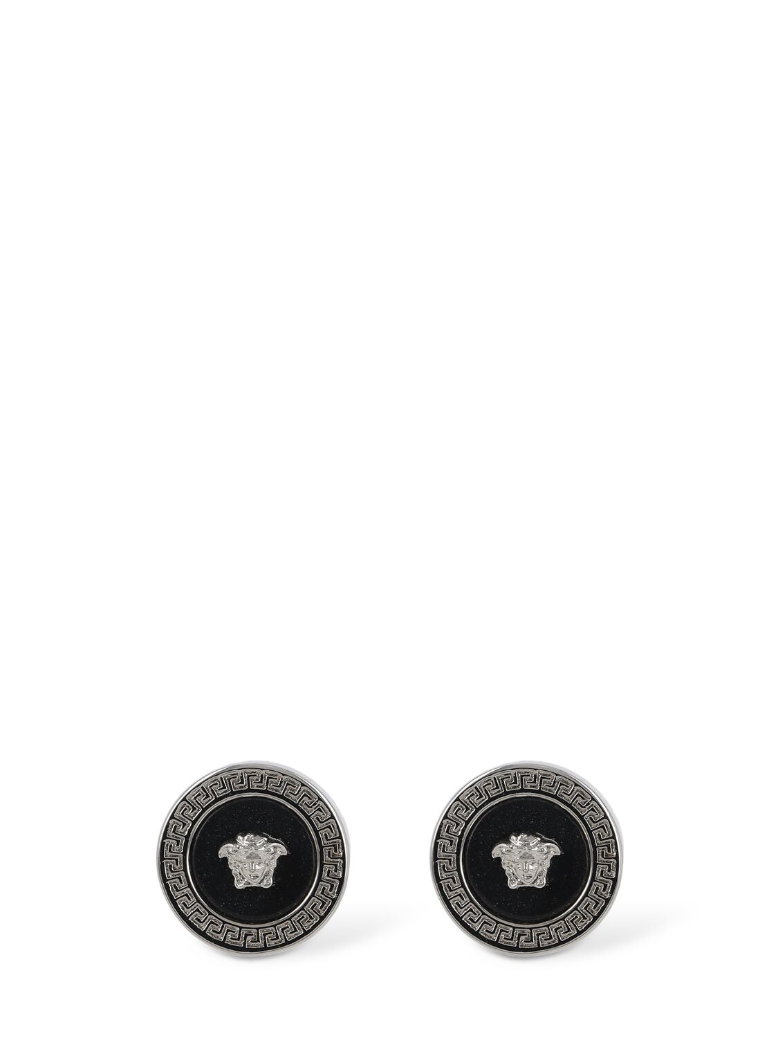 Boucles D'oreilles À Logo En Métal - VERSACE - Modalova