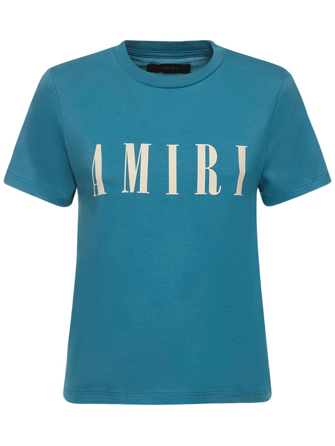 T-shirt En Jersey De Coton Imprimé Logo - AMIRI - Modalova