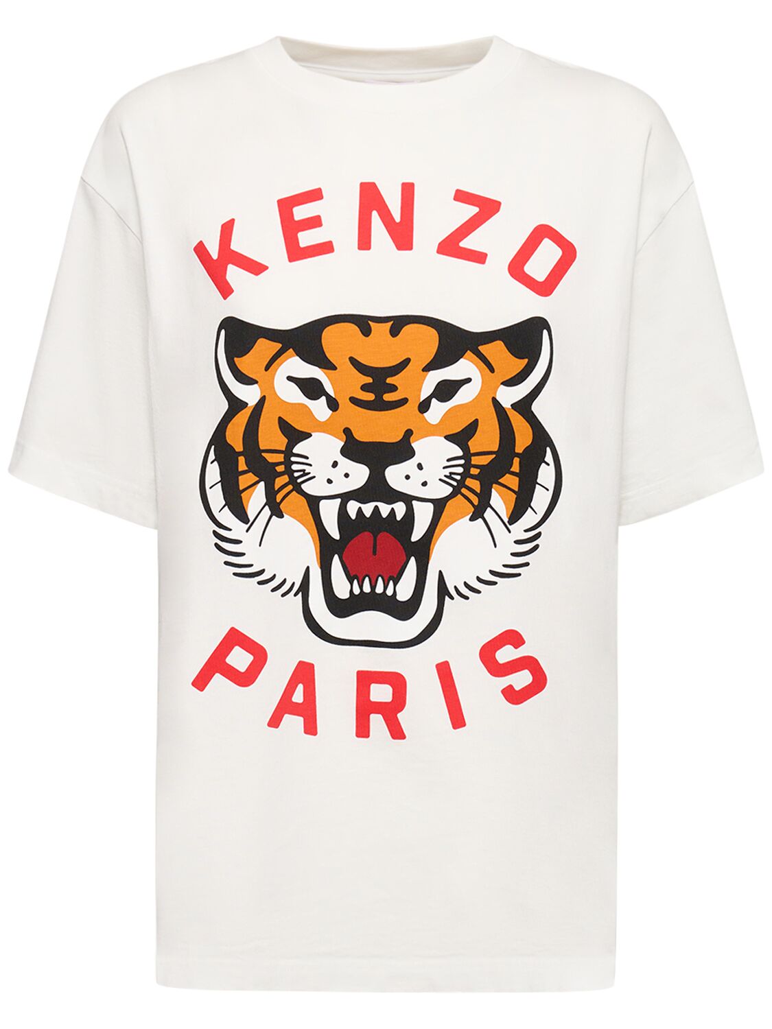 T-shirt Oversize En Coton Lucky Tiger - KENZO PARIS - Modalova