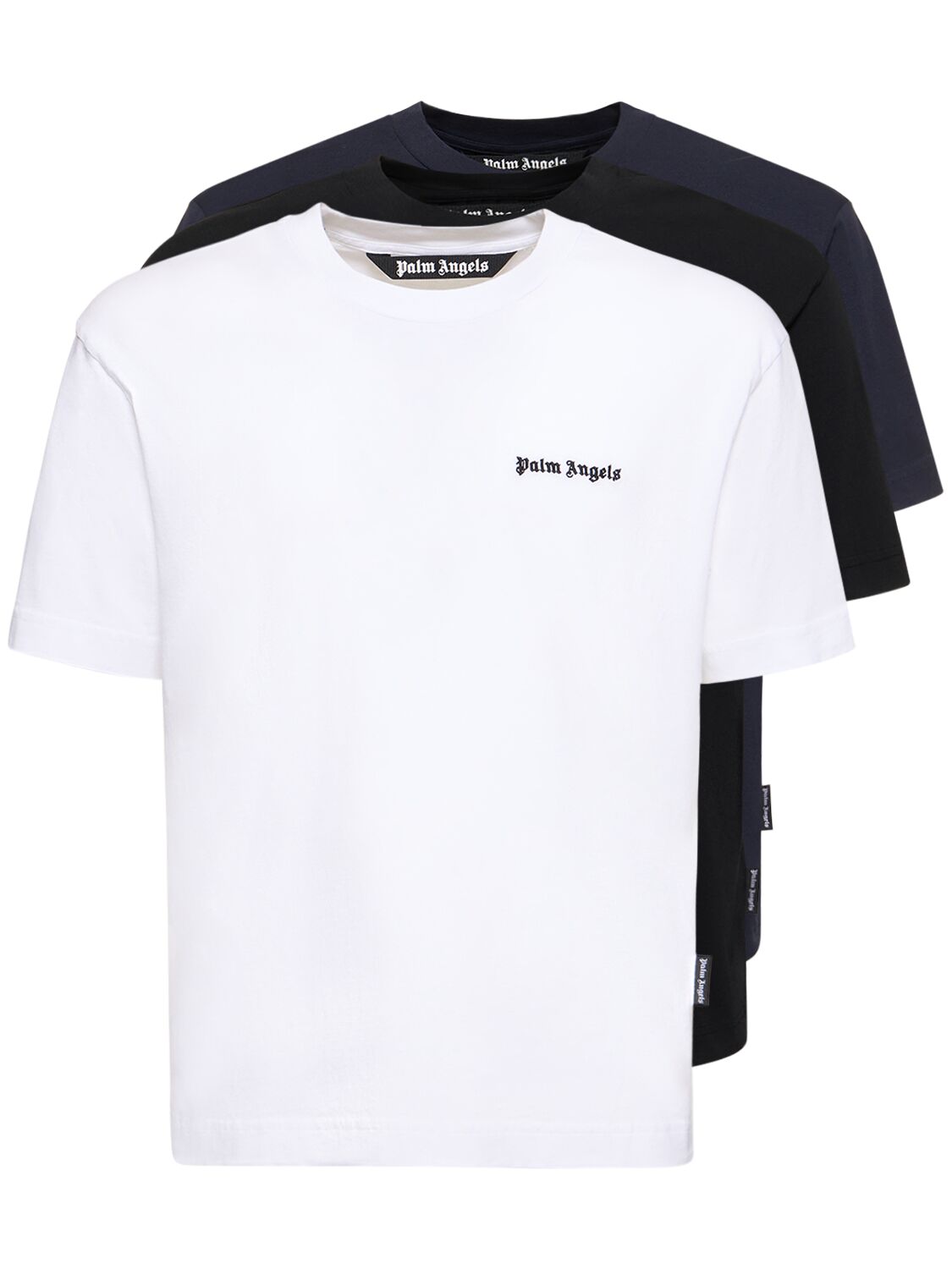 Lot De 3 T-shirts En Coton À Logo - PALM ANGELS - Modalova
