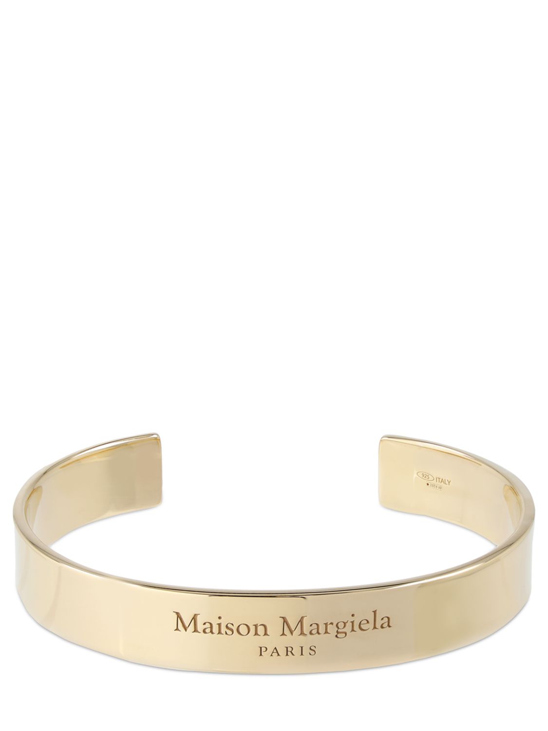 Bracelet Rigide À Logo Gravé - MAISON MARGIELA - Modalova