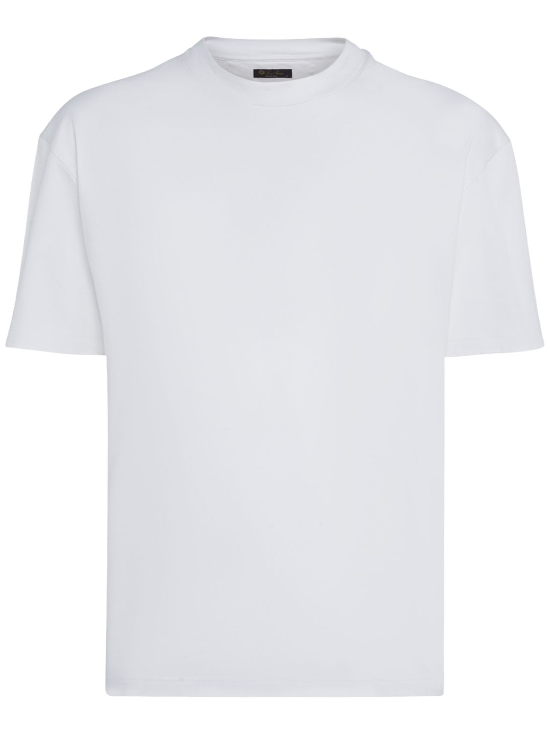 T-shirt À Col Ras-du-cou En Jersey De Coton - LORO PIANA - Modalova