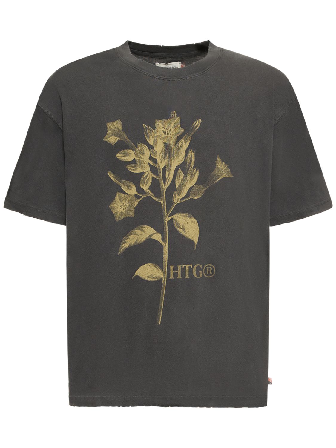 T-shirt En Jersey De Coton Imprimé Fleurs - HONOR THE GIFT - Modalova