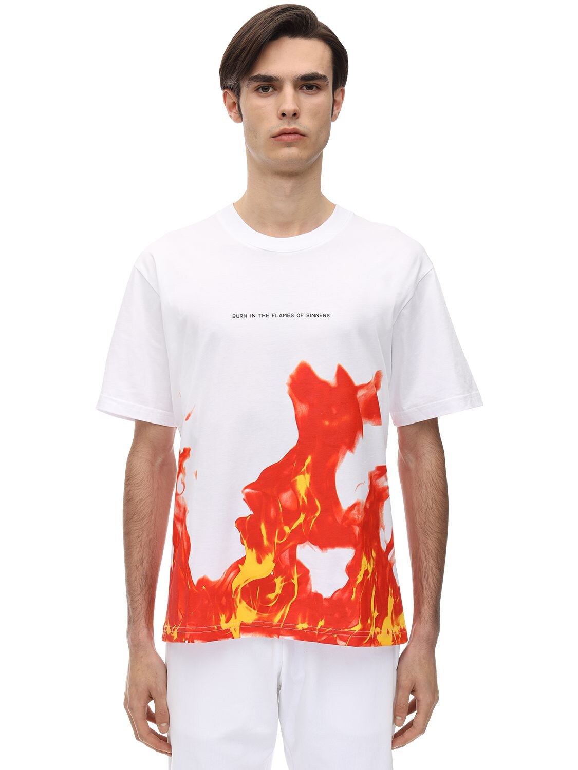 T-shirt En Coton Imprimé - IHS - Modalova
