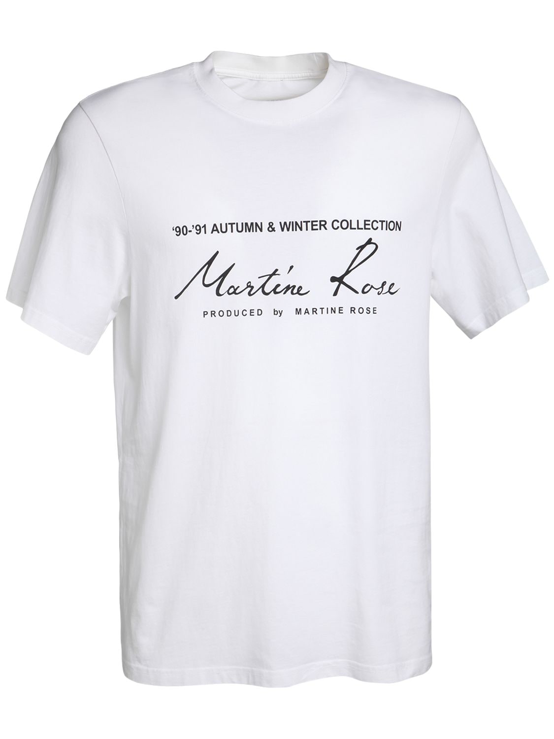 T-shirt En Jersey De Coton Imprimé Logo "season" - MARTINE ROSE - Modalova