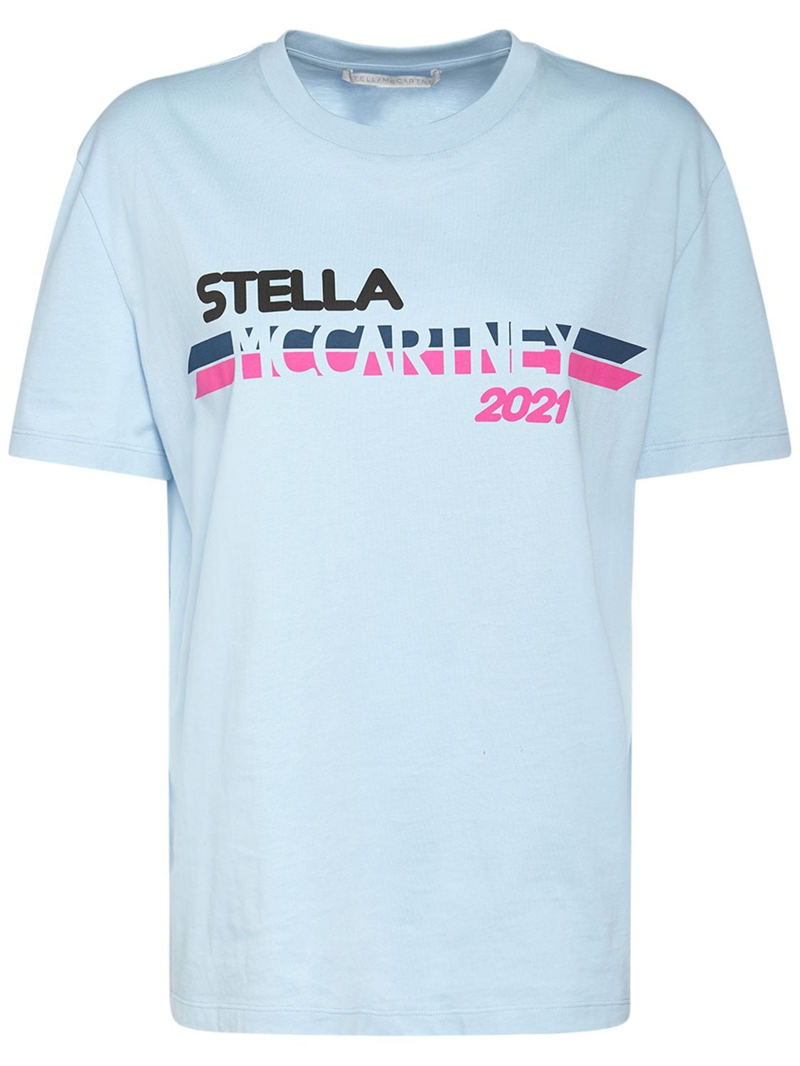 T-shirt En Coton Imprimé Logo - STELLA MCCARTNEY - Modalova