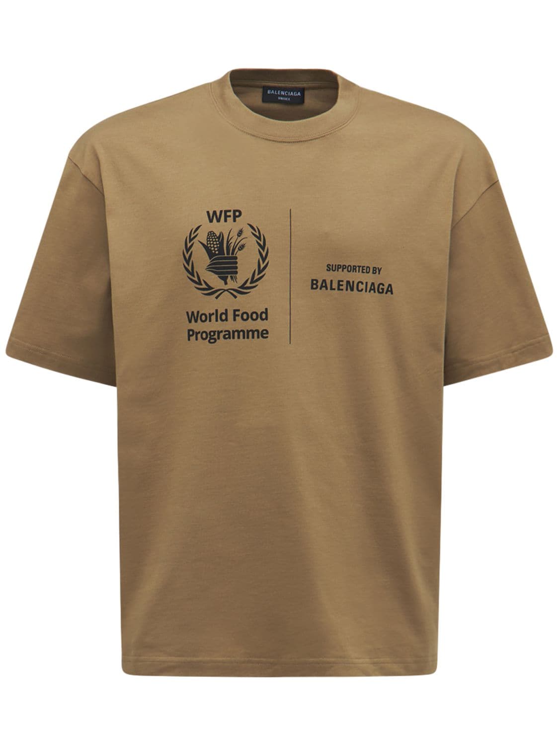 T-shirt En Jersey De Coton Imprimé Wfp - BALENCIAGA - Modalova