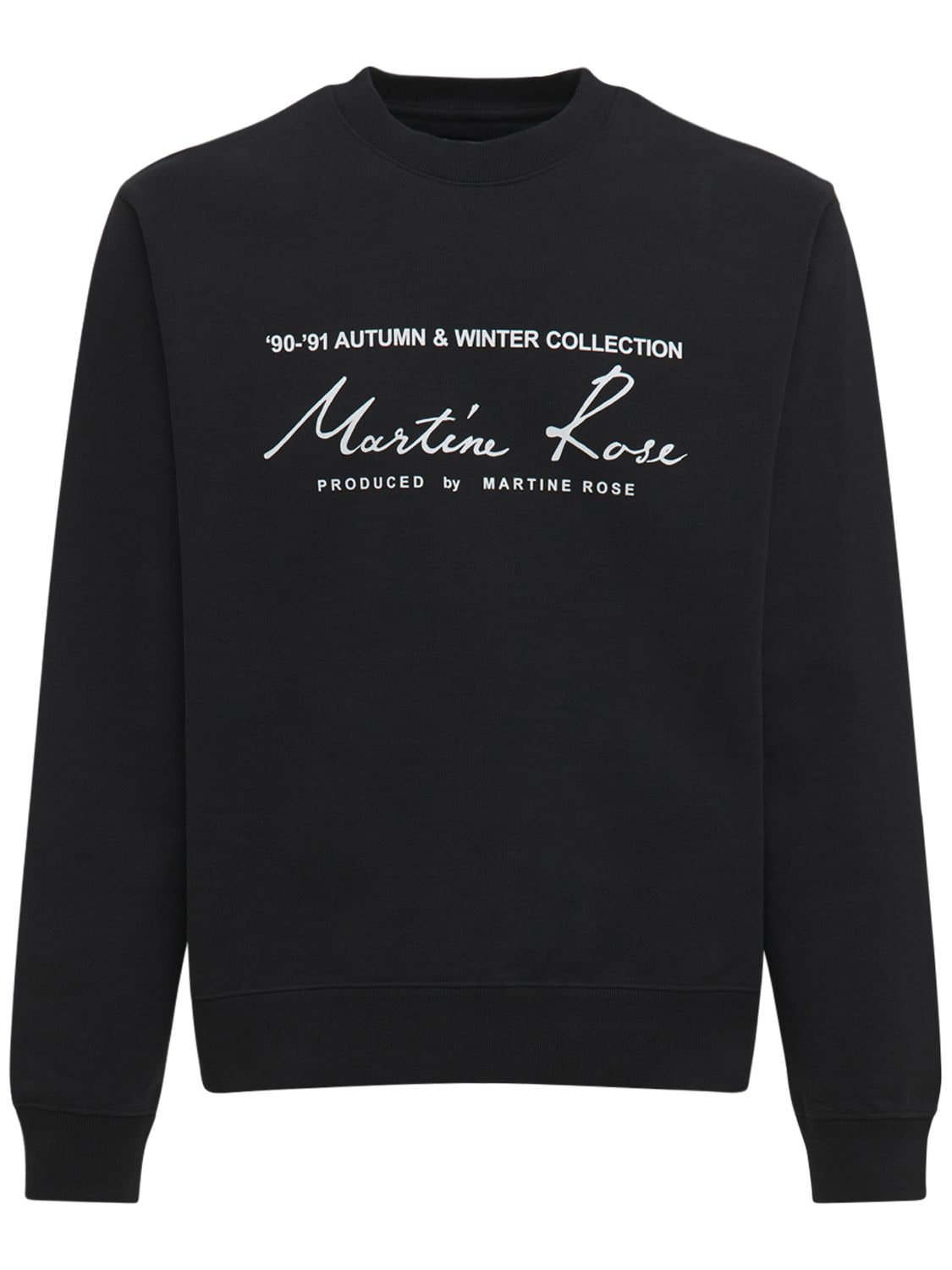 Sweat-shirt En Jersey De Coton Imprimé Logo - MARTINE ROSE - Modalova