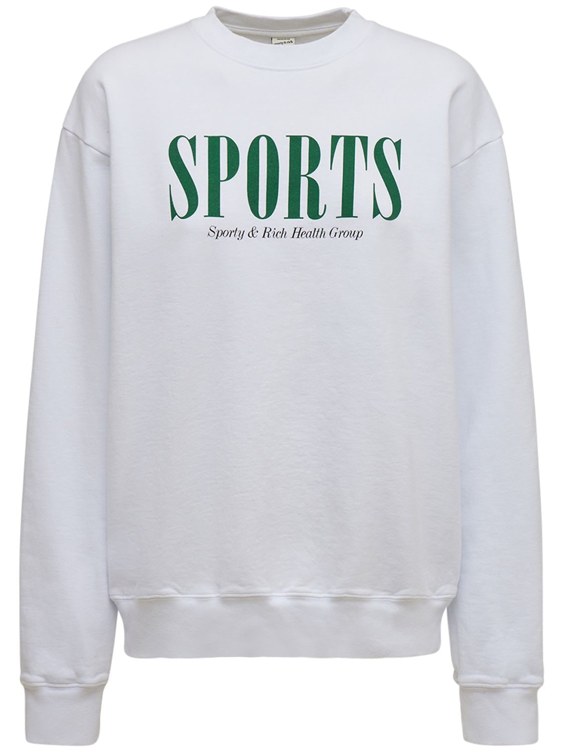 Sweat-shirt Col Rond "sport" - SPORTY & RICH - Modalova