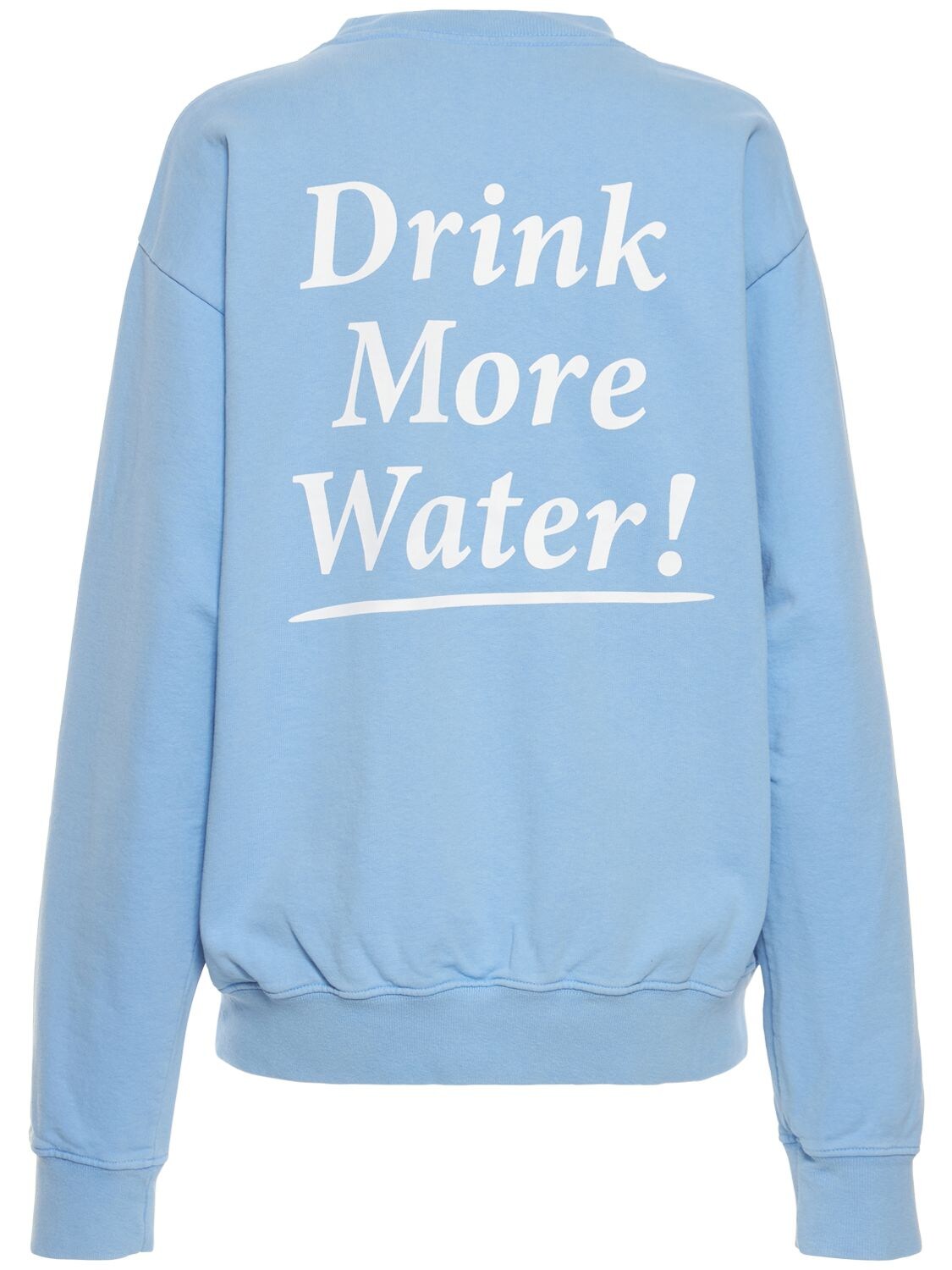 Sweat-shirt À Col Rond Drink More Water - SPORTY & RICH - Modalova