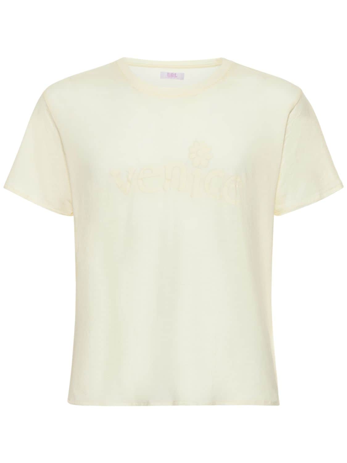 T-shirt En Jersey De Coton Imprimé Venice - ERL - Modalova