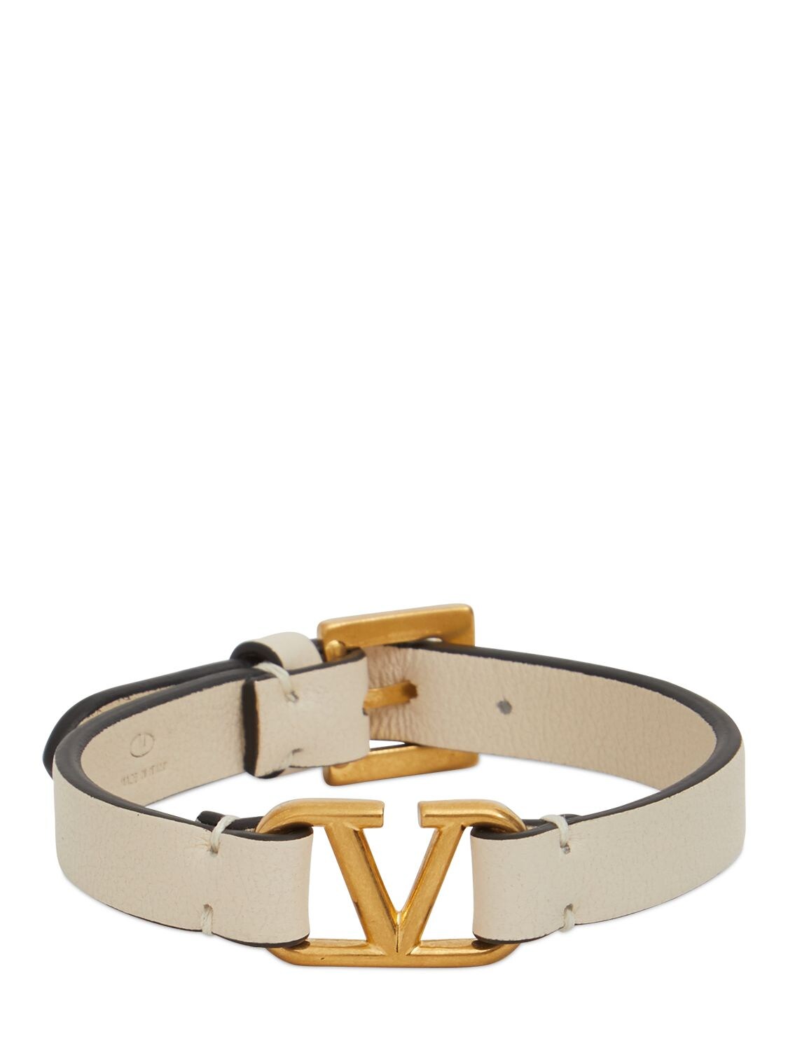Bracelet Fin En Cuir V Logo - VALENTINO GARAVANI - Modalova