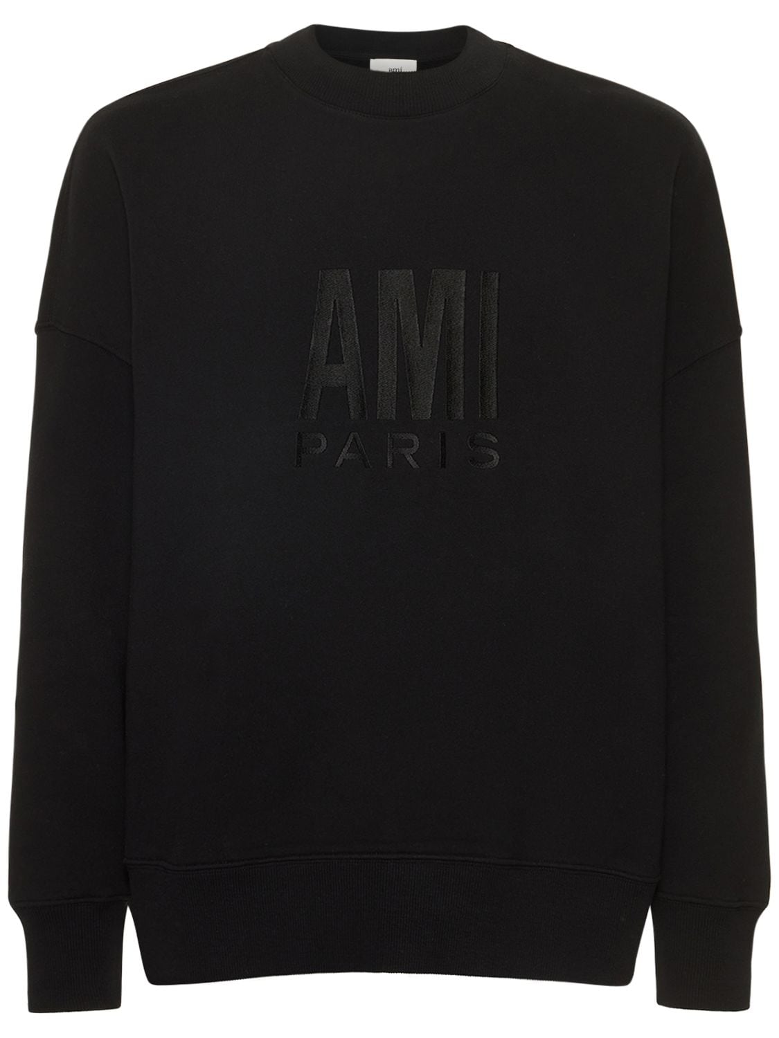 Sweat-shirt En Jersey De Coton À Logo - AMI PARIS - Modalova