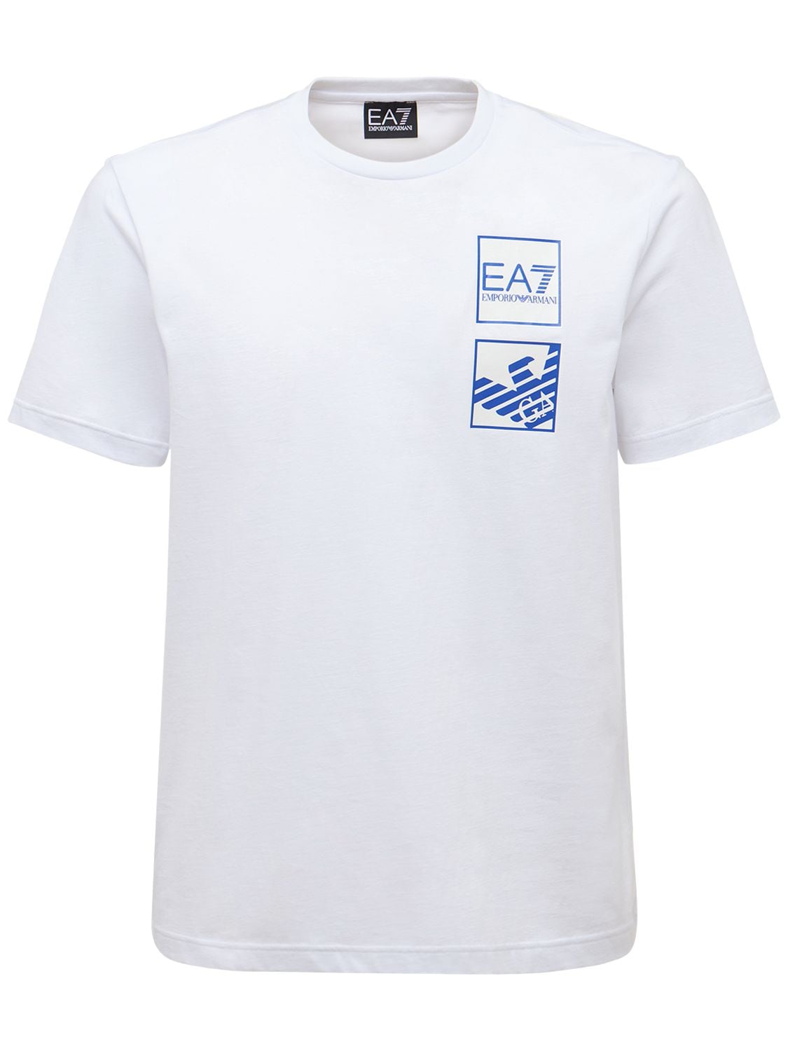 T-shirt En Jersey De Coton Graphic Series - EA7 EMPORIO ARMANI - Modalova