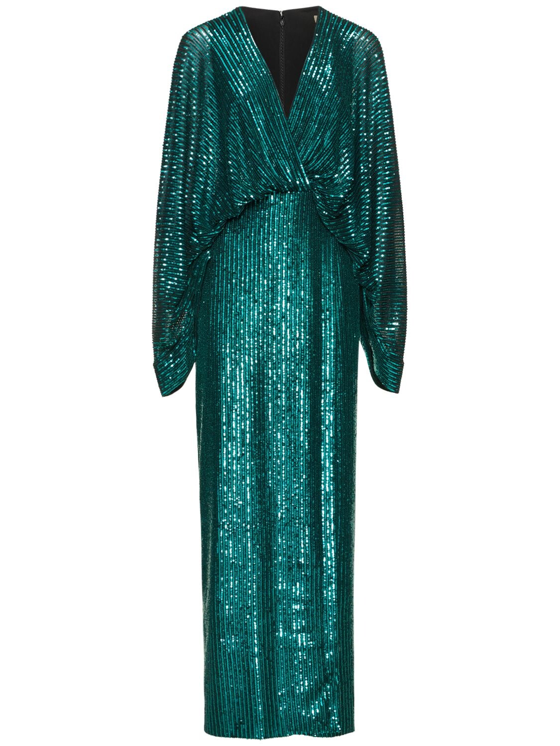 Robe Courte Drapée À Sequins - ELIE SAAB - Modalova
