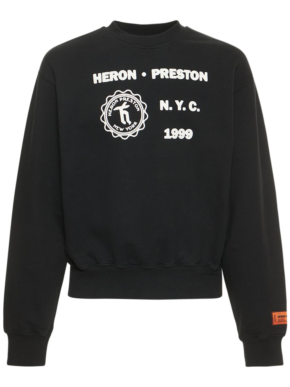 Sweat-shirt En Coton Imprimé Medieval Heron - HERON PRESTON - Modalova
