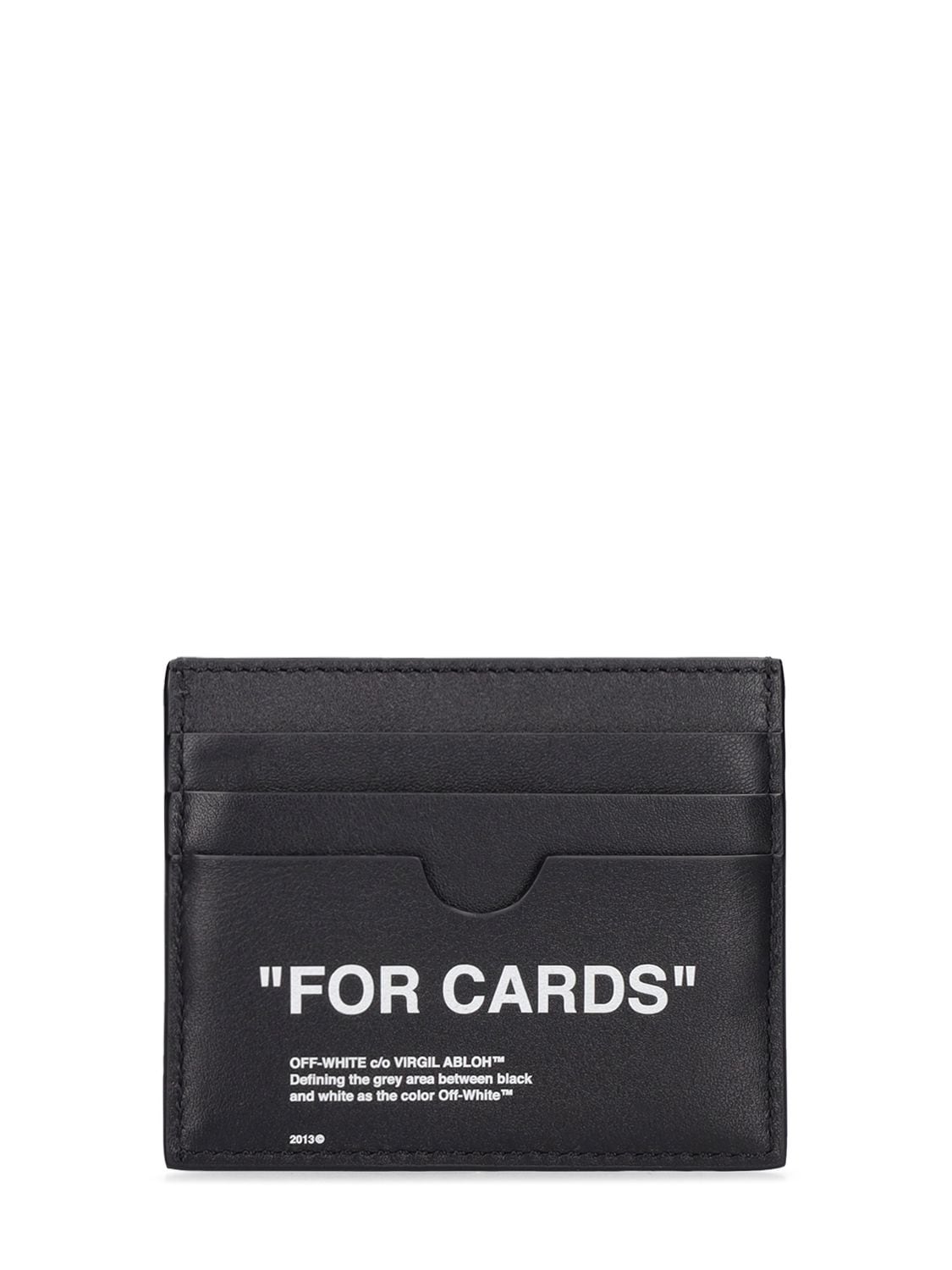 Porte-cartes En Cuir For Cards - OFF-WHITE - Modalova